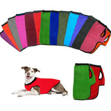 Ropa Poncho Polar Liso Abrigo Capa Mascota Liso Talles 12