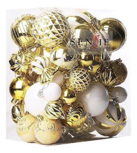 63 Bolas De Navidad Para Decoracion-dorado