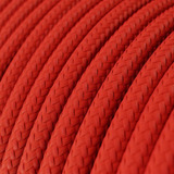 Cable Redondo Cal. 14 Tejido En Rojo