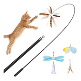 Uahpet Juguetes De Plumas Naturales Para Gatos De Interior,