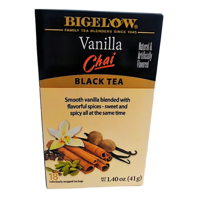 Té Bigelow Vanilla Chai 18 Saquitos Vainilla Negro 41g | MercadoLibre