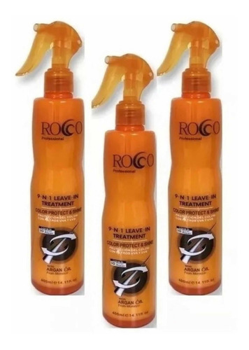 X 3 Protector Térmico Anti-frizz Con Argan Oil Morocco Rocco