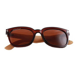 Lentes Para Sol Con Madera Con Estu, Mxmpz-002, Brown, Pola