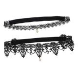 E 2pcs Wedding Garter Floral Garters Mujer / Mujer / Novia