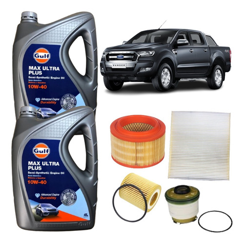 Kit Service 4 Filtros/aceite Ford Ranger 2.2/3.2 Diesel Puma