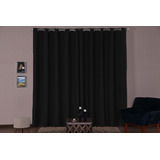 Cortina Blackout Tecido Corta Luz 2,00x1,80 Preta