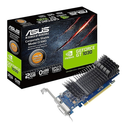 Placa De Video Asus Nvidia Gt 1030 Ddr5 2gb Local Venex