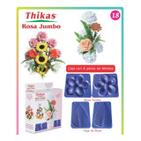 Moldes Para Flores De Foamy Rosa Jumbo Con 2 Pares De Moldes