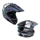 Cas-cro-51m Casco Cross Half Asteroid Gris/negro M