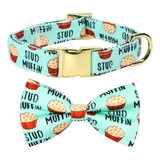 Jiujia Stud Muffin - Pajarita Para Perro, Accesorio Para Col