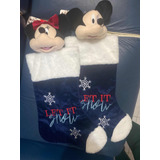 Botas Navideñas De Mickey Y Minnie El Par