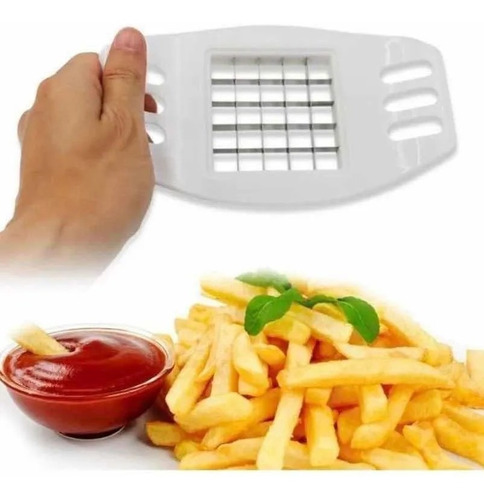 Set X 2 Cortador Corta Papas Fritas Acero Inoxidable