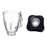 Vaso Cube/clover De Vidrio Con Tapa, Oster Originales.