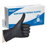 Guantes Desechables De Nitrilo Negro 4 Mil Grandes, Sin...