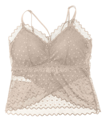 Lili Pink Bralette Individual Encaje Largo Em109-004 Top Cop