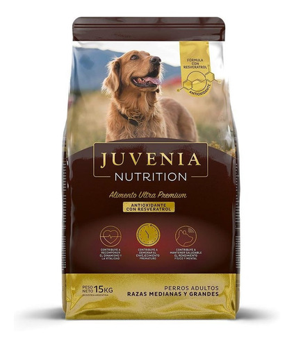 Alimento Juvenia Nutrition Perro Mediano Y Grande X 15 Kg