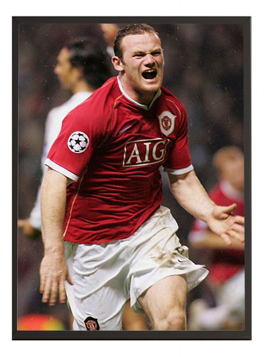Quadro Wayne Rooney No Manchester United 2672