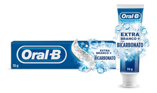 Atacado C/24 Creme Dental Oral-b Bicarbonat Extra Branco 70g