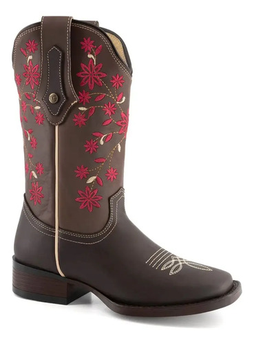 Bota De Piel Forastero Mujer Color Cafe Modelo 3850244