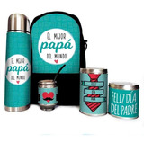 Juego Matero Completo Dia Del Padre Papa Cuero Set Kit Mate