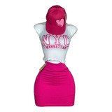 Set De 3 Pz Gorra, Falda Short Y Playera Moda Deportivo 