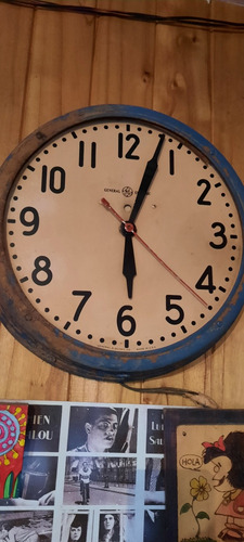 Reloj De Pared Grande Antiguo De 1920 220v General Electric 