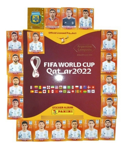 Figuritas Mundial Qatar Selección Argentina Completa + Álbum