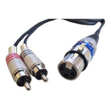 Cabo 1 Xlr Fêmea X 2 Rca 5 Metros 