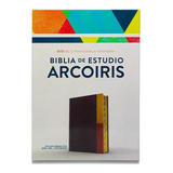  Biblia Rvr 1960 De Estudio Arcoíris /terracota Símil Indice