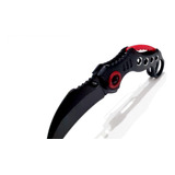 Cuchillo Karambit Black Red Plegable Tactica Kerambit Speedt