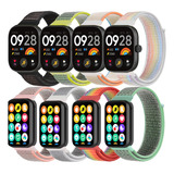 8 Correa Nylon Loop Para Redmi Watch 4 Xiaomi Mi Band 8 Pro