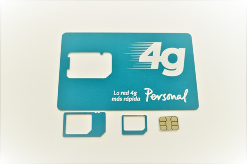 Chip Sim 4g Personal 3 En 1 (standard, Micro, Nano) Prepago