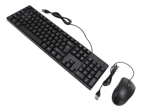 Teclado Y Ratón Empresarial Con Cable Usb, Conjunto Ergonómi