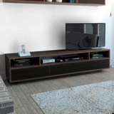 Mueble Para Tv Color Chocolate Con Siena Modelo Bellagio 210