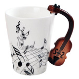 Taza De Cerámica Taza De Instrumentos Musicales Violin A