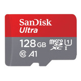 Micro Sd Memoria Sandisk Ultra 128 Gb Clase A10 100 Mb/seg 