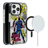 Funda Para iPhone Magsafe Spiderpunk Spiderman Tu Nombre