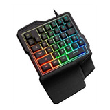 Teclado Gamer Una Mano 35 Teclas G92 Retroiluminado Membrana