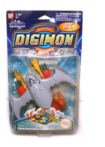Boneco Halsemon Digimon Digivolving Digi-egg Bandai 2001