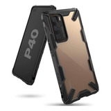 Estuche Funda Forro | Para Huawei P40 Pro | Ringke Fusion X | Color Negro | Protección Antichoque | Acabados Premium