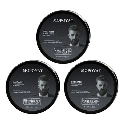 3pcs Balsamo Para Crecer La Barba Al 20% | Meses sin interés