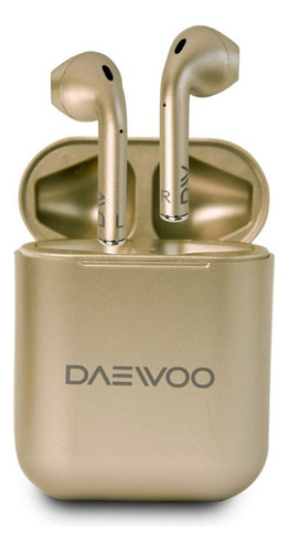Auricular Bluetooth 5.0 Tws Daewoo Prix Gold Color Dorado