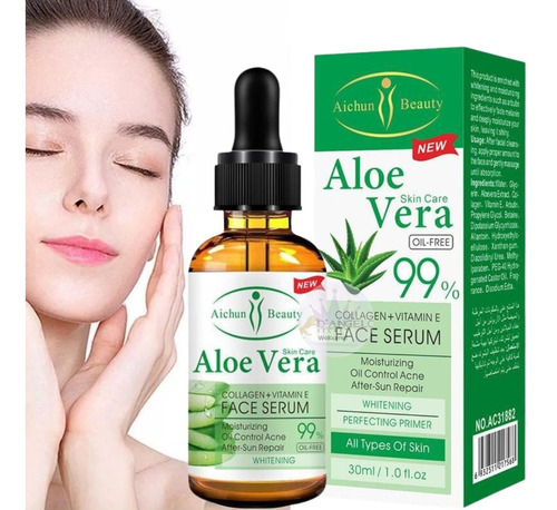 Serum Facial 99% Áloe Vera De Colágeno + Vitamina E