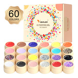 Venalisa - Kit De Pintura En Gel Para Uñas, 60 Colores Só.