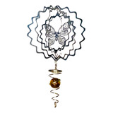 Movil Campana De Viento Wind Chime Mariposa Acero Espiral