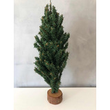 Arbol De Navidad Color Verde Con Base Tronco De 45cm Usado