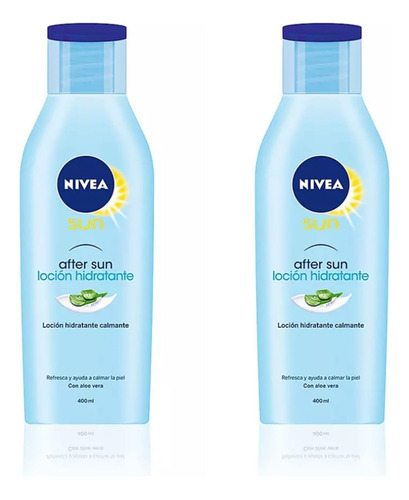 Nivea After Sun Loción Hidratante 400ml Doble Contenido 2x