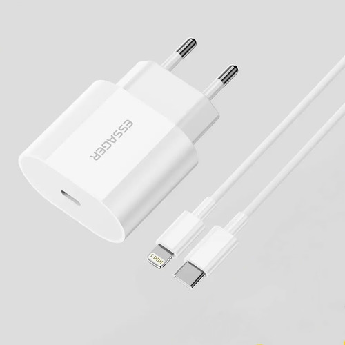 Cargador Essager iPhone 20watts Tipo C A Lightning Mas Cable