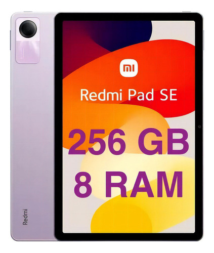Tablet Xiaomi Redmi Pad Se 256 / 8 Ram Purple Roxo Cor Lavan