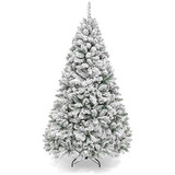 Árbol De Pino Nevado Artificial De 7.5 Pies Premium De...